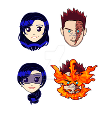 Icons: Enji and Azure / Endeavor and Nuit