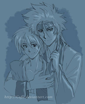 Kenshin and Sanosuke