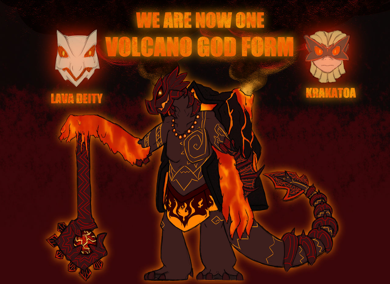 Krakatoa's New Form: the Volcano God by The-One-Aardvark on DeviantArt