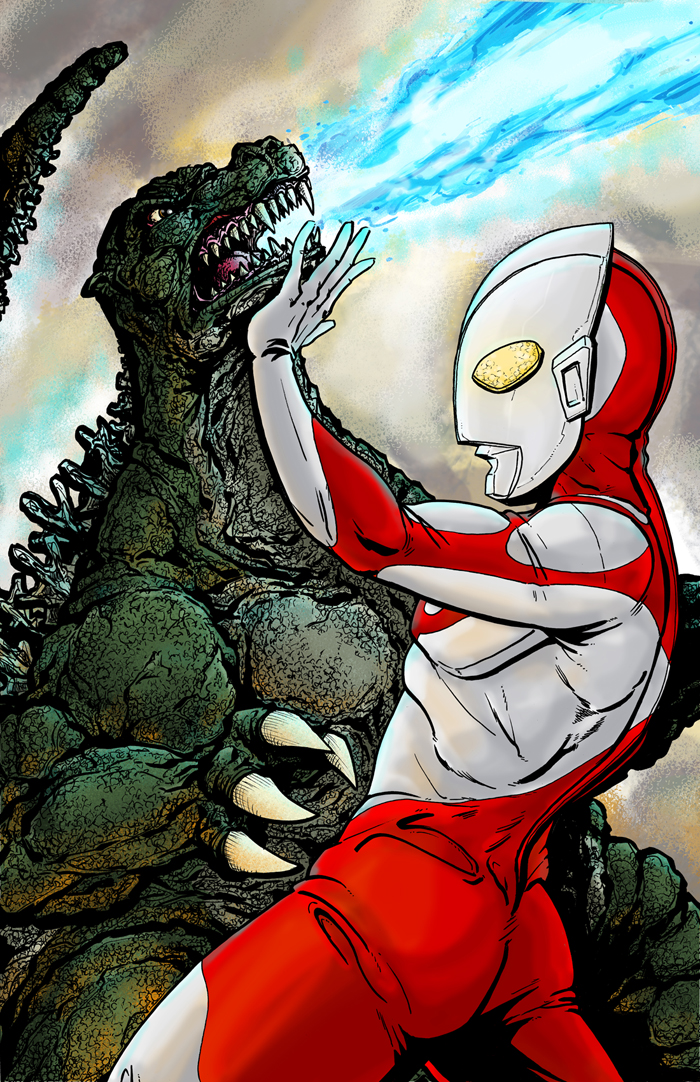 Godzilla(Final Wars) vs. Gomora(Ultra Galaxy) by Drawbot908 on DeviantArt