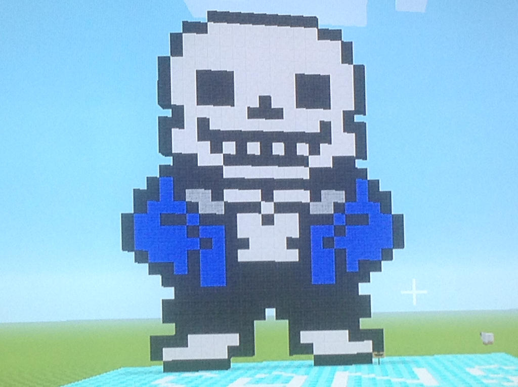 Sans in Minecraft by TwilightDemon0408 on DeviantArt