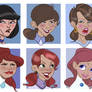 Girl Variations Colored