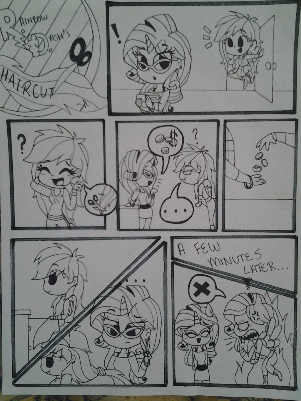 Rainbow Dash S Haircut Short Comic By Annasabi101 On Deviantart