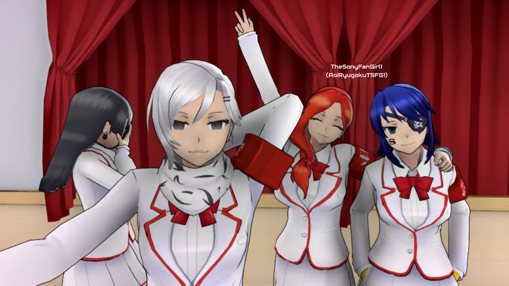 Student Council Group Photo Yandere Simulator By Aoiryugokutsfg1 On