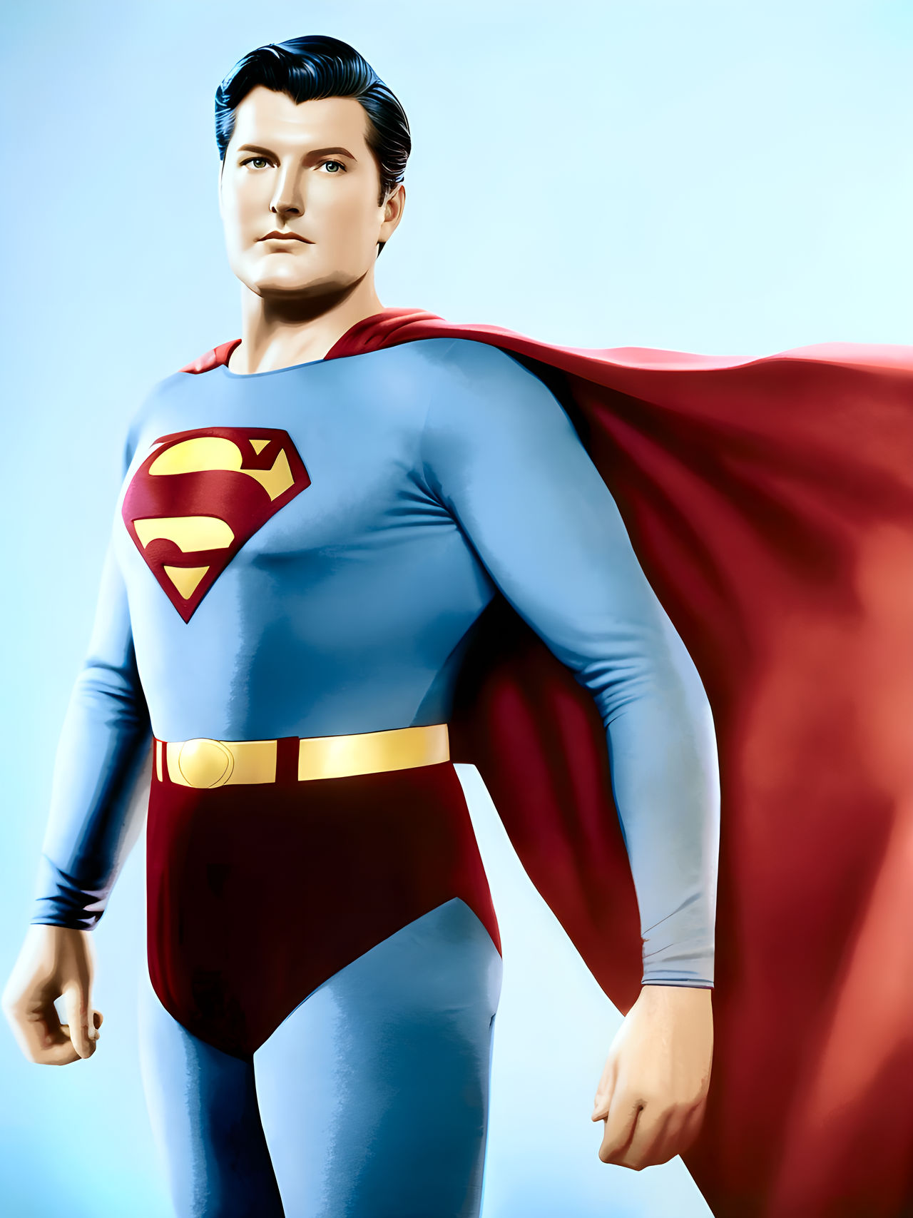 George Reeves Colorized highly detailed portrait of George Reeves as super by RobsBingImageArt ...