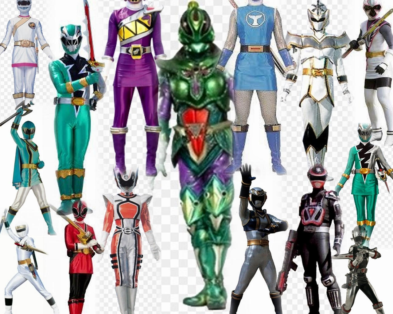 Other Female Rangers Collage by redder234 on DeviantArt