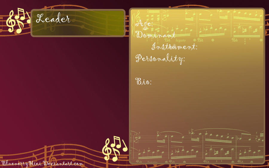 Leader Character Sheet by Cyandipity on DeviantArt