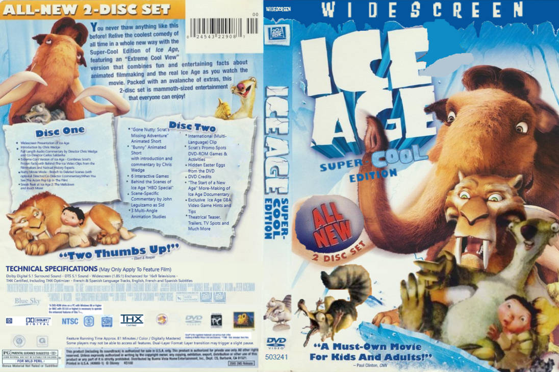 Ice Age (2002) DVD Cover (Disney print 2005/2006) by AlexTheTetrisFan Ice Age (2002) DVD Cover (Disney print 2005/2006) by AlexTheTetrisFan