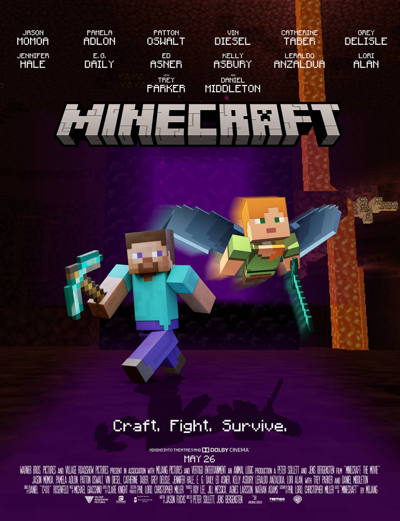 Minecraft (2017) theatrical poster by AlexTheTetrisFan on DeviantArt