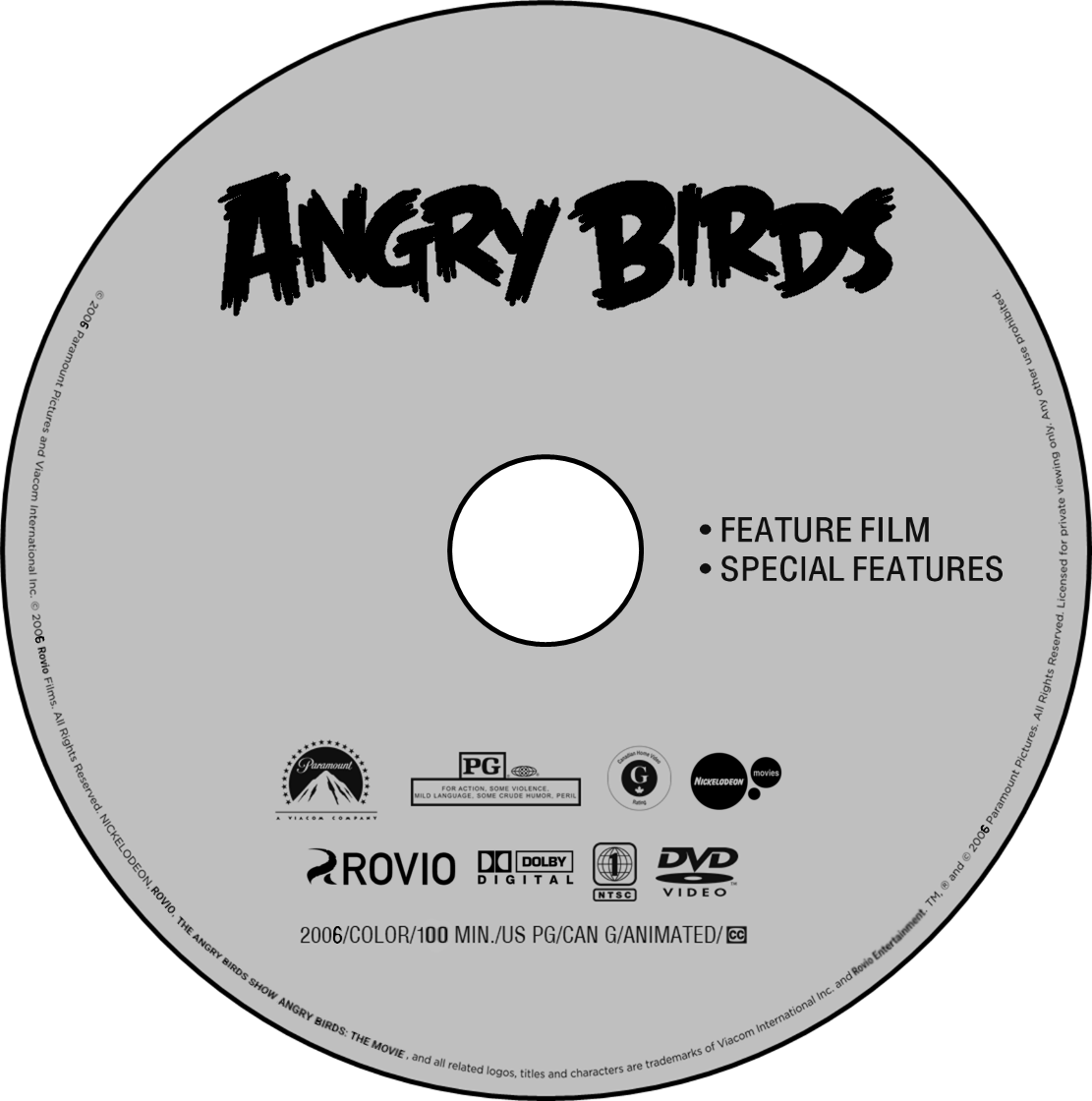 David Bowers' Angry Birds (2006) 2006/07 DVD Disc by AlexTheTetrisFan ...