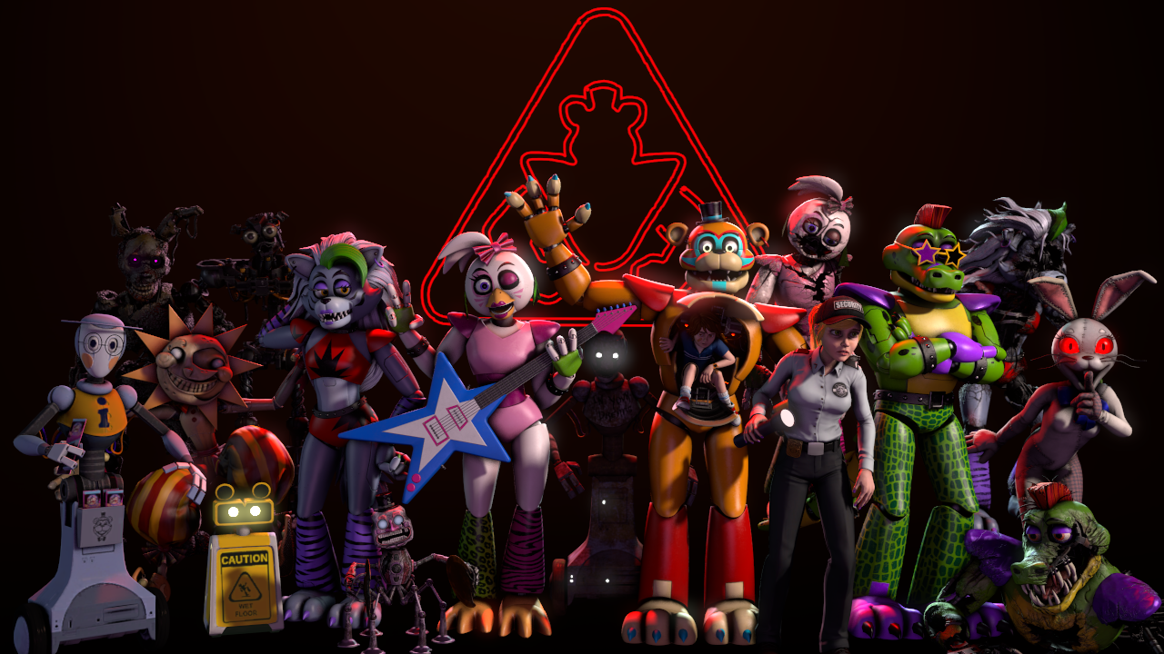 Five Nights at Freddy's: Security Breach - Group Wall Poster