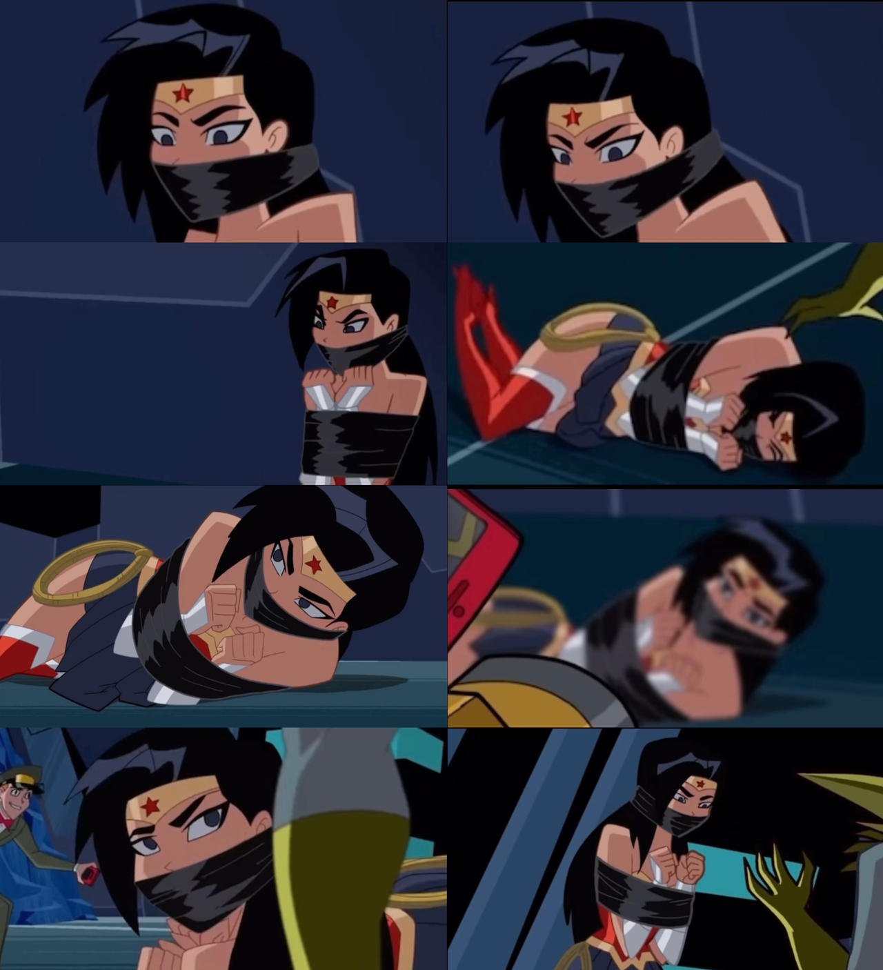 Wonder Woman Bound and Gagged
