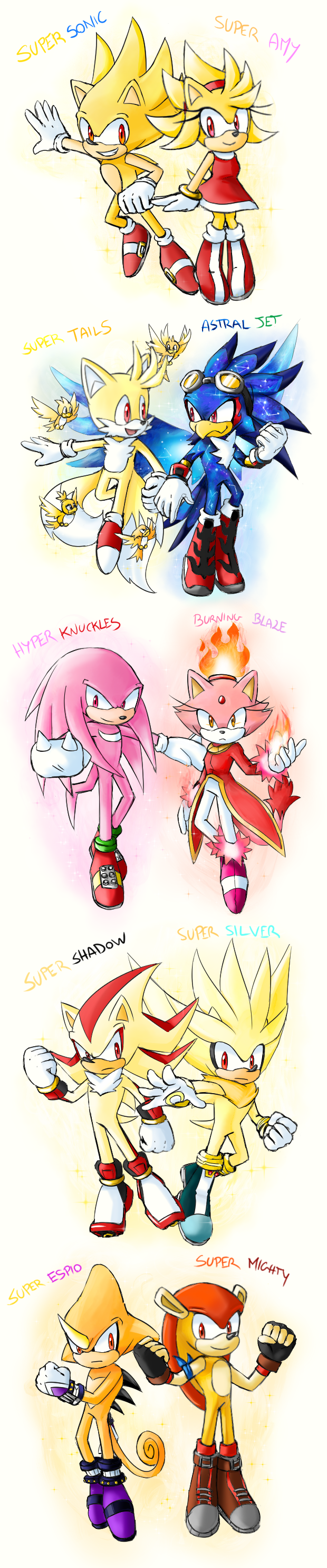 SONIC fusion TAILS fusion KNUCKLES fusion SUPER SONIC fusion SHADOW fusion  SILVER fusion MIGHTY in 2023