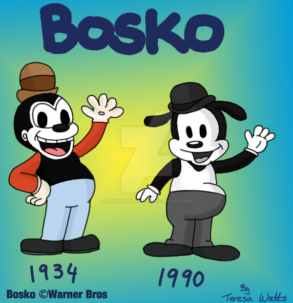 Algebraisk Andrew Halliday handle Bosko Through The Years by AnimationFanatic on DeviantArt