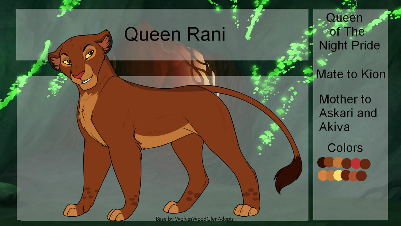 Gc Rani Rani || Lion Guard || Night Pride by Sacredfire200 on DeviantArt