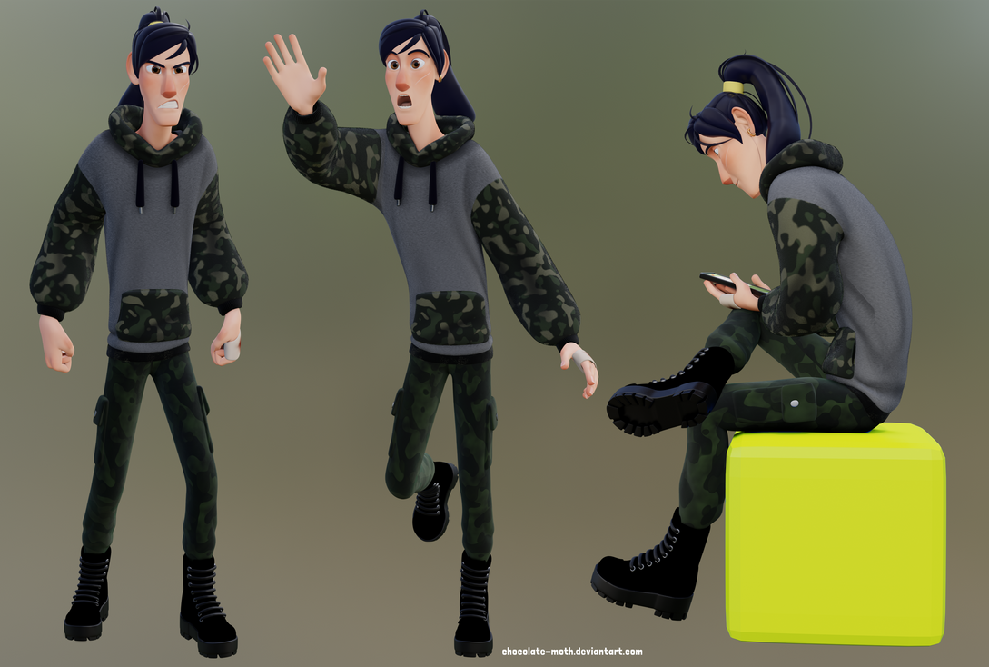 Dominic poses rig test by ChocolateMoth on DeviantArt