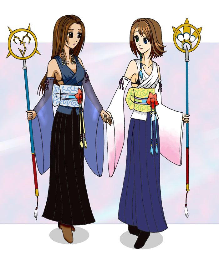 Summoners Yuna and Lenne