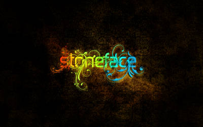 Stoneface  Neon typography