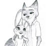 Nick and Judy sketch