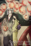 SessKag--Under the Lanterns by Rikayu-chan