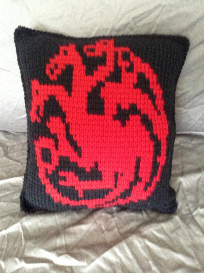 Game of Thrones -- Targaryen Sigil -- Pillow