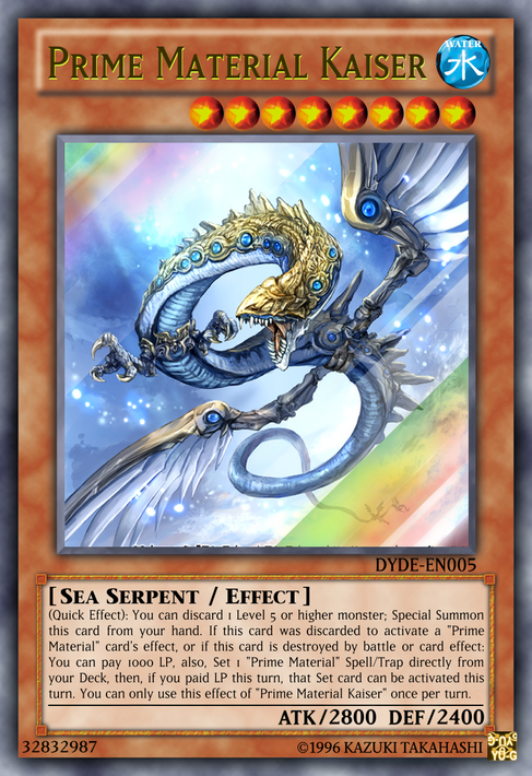 yugioh prime material dragon deck Complete Custom for Yu-Gi-Oh! may be 1st or Unlimited Edition Prime Material Kaiser by BDSceptyr