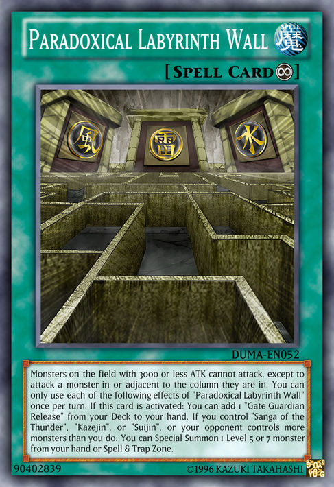 yugioh labyrinth wall deck - MAZE-EN031 - Rare Labyrinth Wall (EDS) - Yugipedia