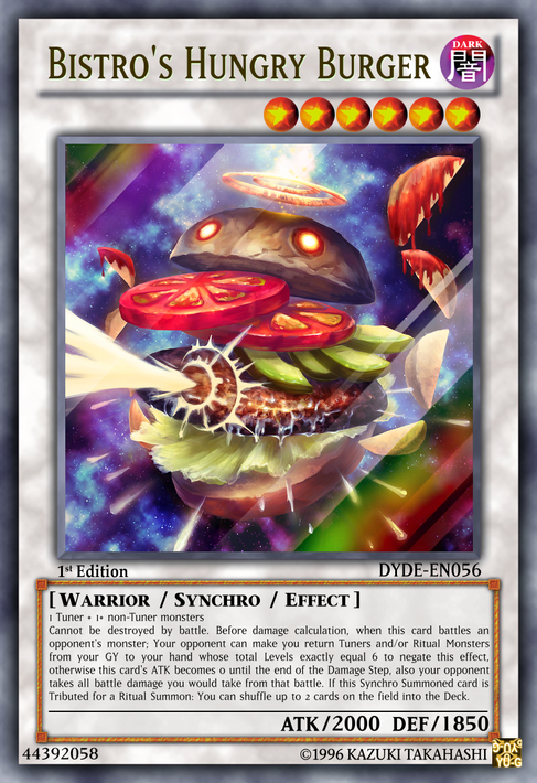 hamburger yugioh card Yu-Gi-Oh!'s Hungry Burger Monster Needs a Type Change