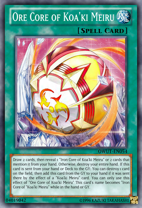 yugioh koa ki meiru cards Koa'ki Boulder | How to obtain, Decks & Usage Statistics Mint / near mint condition trading card Ore Core of Koa'ki Meiru