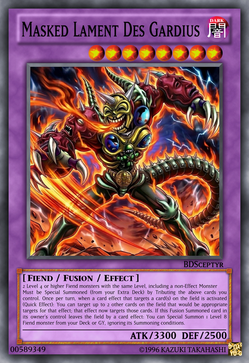 yugioh masked beast des gardius deck SBCB-EN107 Genesis TCG Masked Lament Des Gardius by