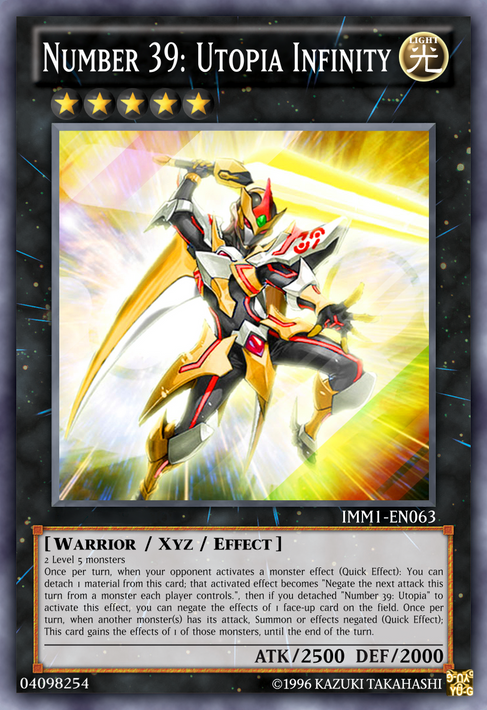 yugioh utopia cards Yu-Gi-Oh! Number 99: Dragonar Starlight Rare may be 1st or Unlimited Edition Number 39: Utopia Infinity by