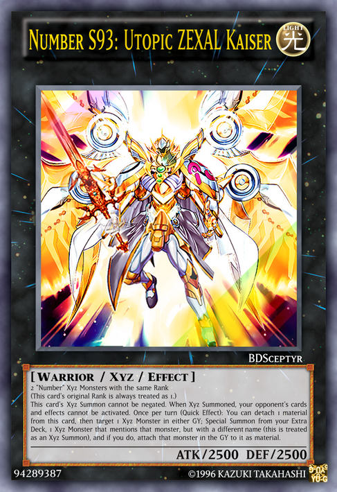Number S93 - Utopic ZEXAL Kaiser by BDSceptyr on DeviantArt Number S93 - Utopic ZEXAL Kaiser by BDSceptyr on DeviantArt