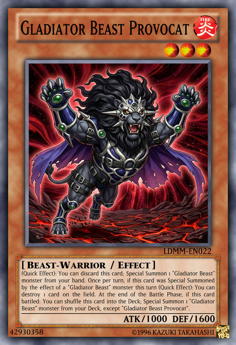 gladiator beast deck yugioh Yu-Gi-Oh! - Dimacari GLAS-EN023 Common Dinosaur/Effect LV5 ATK/2200 DEF/1600 Gladiator Beast Spartacus - Yugipedia