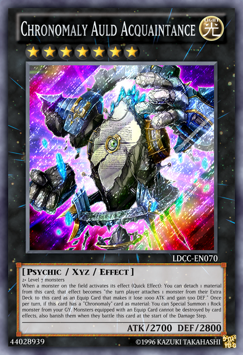 yugioh chronomaly cards YU-GI-OH! - Sol Monolith (NUMH-EN004) - Number Hunters - 1st Edition Return of the Duelist Chronomaly Auld Acquaintance by BDSceptyr