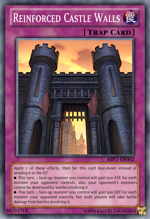 castle walls yugioh card Yu-Gi-Oh! - (SDY-049) - Starter Deck Yugi - 1st Edition up monster on the field by 500 points until the end of this turn. castle walls yugioh card Yu-Gi-Oh!