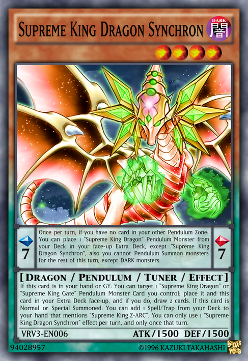 yugioh supreme king cards Z-ARC - Synchro Universe LEDE-EN100 Destroy all cards your opponent controls Evil HERO Supreme King Uyikx