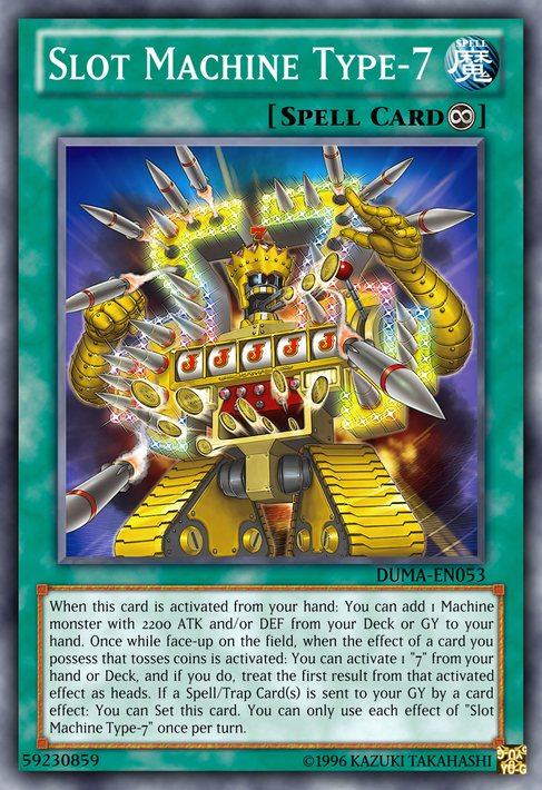 slot machine yugioh card U Yu-Gi-Oh! TCG Slot Machine Magic Ruler MRL-028 1st Edition Common - Edge wear