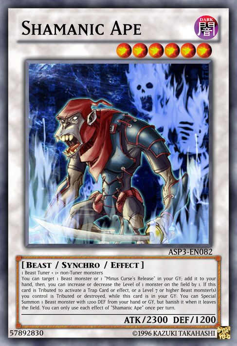 yugioh ape cards Zeman the King DPCS Super Rare - limited ed All cards will be carefully packed for safe transit. Dark Tuner Dark Ape Card