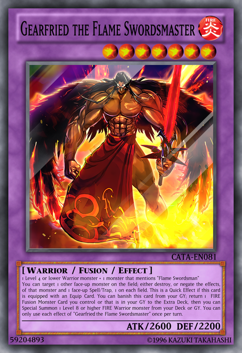 yugioh gearfried the swordmaster deck Yu-Gi-Oh! - (FET-EN022) - Flaming Eternity - 1st Edition Goat Format Deck: Gearfried the