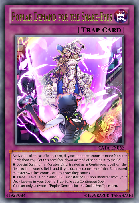 yugioh snake eyes cards Snake-Eyes Vengeance Dragon - ALIN-EN040 - Ultra Rare Eyes Doomed Dragon once per turn. YuGiOh Snake-Eyes Doomed Dragon