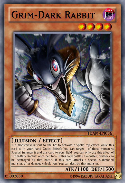 dark rabbit yugioh card YU-GI-OH DARK RABBIT 1ST ED SILVER RARE MINT SOVR-EN090