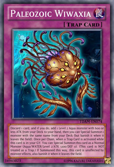 yugioh paleozoic cards Complete Custom Deck for Yu-Gi-Oh! when a Trap Card is activated while this card is in your Graveyard Paleozoic Wiwaxia by BDSceptyr on