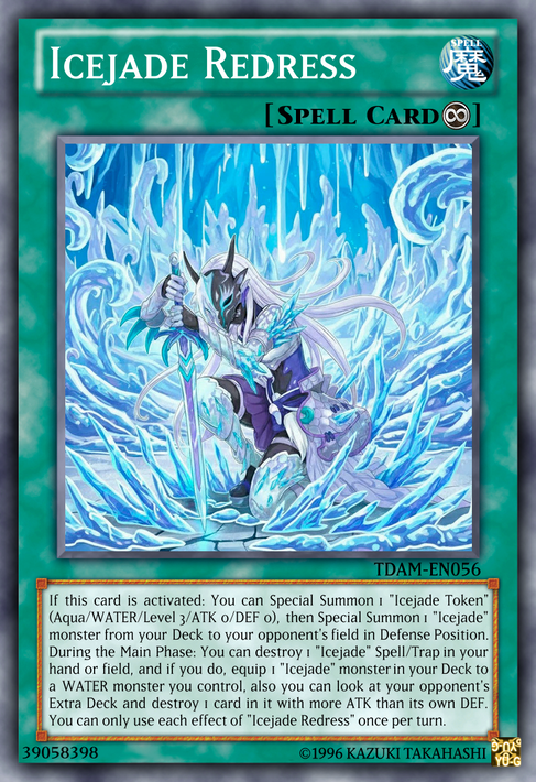 yugioh icejade cards Yu-Gi-Oh! Curse - DIFO-EN056 - Common You can Special Summon this card. Icejade Redress by BDSceptyr on