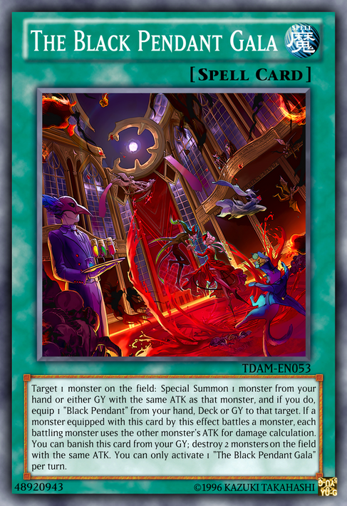 black pendant yugioh card YU-GI-OH! - (LCJW-EN123) - Legendary Collection 4: Joey's World - 1st Edition The locket is held closed with one single magnet The Black Pendant Gala by