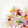 Colorful floral vector