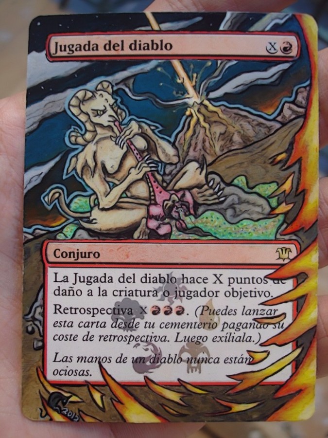 MTG Altered Devil's Play Custom Art