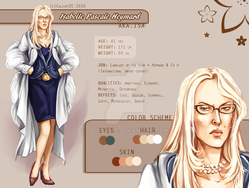 The Gate PROJECT ~ Isabelle Character Sheet