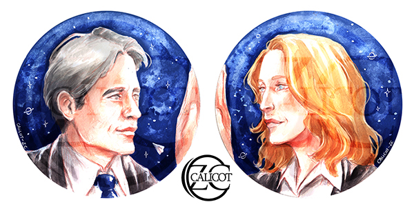 PHILES FOR CHARITY ~ Mulder and Scully Artwork