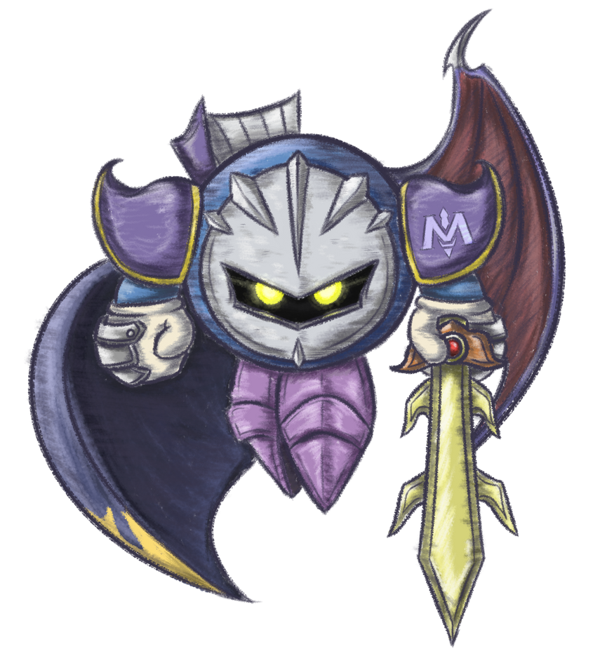 Meta Knight Simple Meta Knight (Sketchy Style) by shubashrub on DeviantArt