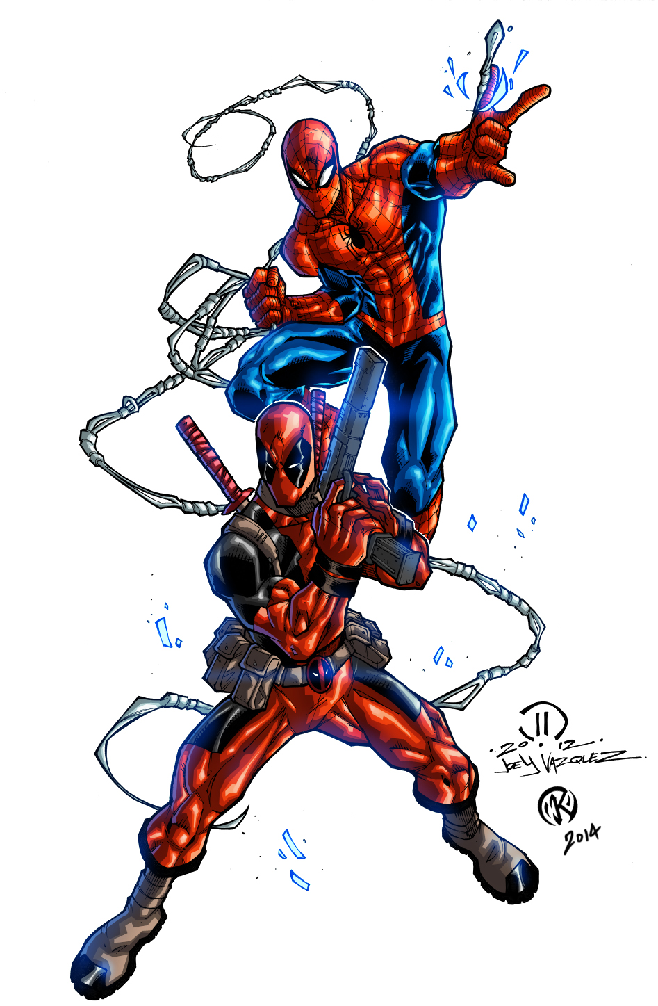 Deadpool And Spidey - colors